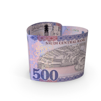 Heart Shape Saudi 500 Riyals Note PNG & PSD Images