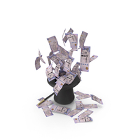 Magic Hat Saudi 500 Riyals Money Fly Out PNG & PSD Images