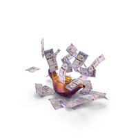 Magic Lamp Saudi 500 Riyals Money Falling PNG & PSD Images