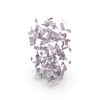 Money Falling Saudi 500 Riyals Notes PNG & PSD Images