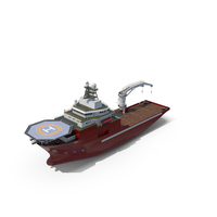 Offshore Support Vessel And Tidal Power Turbine PNG & PSD Images