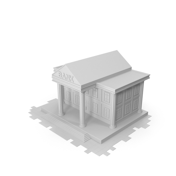 Cartoon Bank Grey PNG & PSD Images