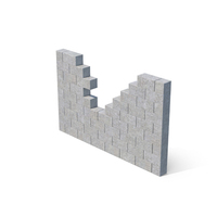 Broken Concrete Block Wall PNG & PSD Images