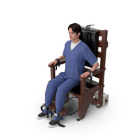 Asian Inmate On Electric Chair PNG & PSD Images