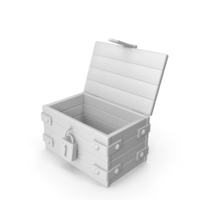 Stylized Box Open Lid Gray PNG & PSD Images