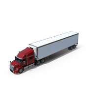 Generic Semi Truck Sleeper Cab And Refrigerated PNG & PSD Images