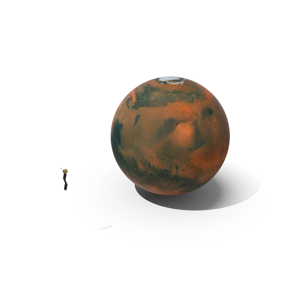 Satellite Station on Orbit Planet Mars PNG & PSD Images