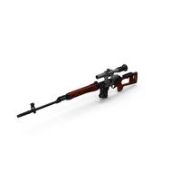 Semi-Automatic Russian Sniper Rifle SVD PNG & PSD Images