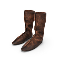Simple Medieval High Shoes PNG & PSD Images