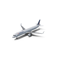 Air France Airbus A321 With Cabin And Cockpit PNG & PSD Images