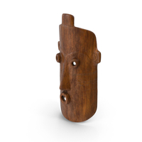 African Congo Mask Wood PNG & PSD Images