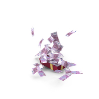 Box Full Out Fly Euro 500 Money Notes PNG & PSD Images