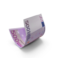 Euro 500 Money Note Bend PNG & PSD Images