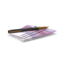 Euro 500 Money Notes Currency Bill Ground Spread Pen PNG & PSD Images