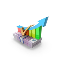 Growth Arrow Euro 500 Money Notes Currency PNG & PSD Images