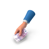 Hand Give Money Bill Euro 500 PNG & PSD Images