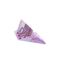 Paper Plane Euro 500 Money Note PNG & PSD Images