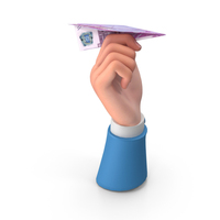 Paper Plane Euro 500 Note Hand Hold PNG & PSD Images