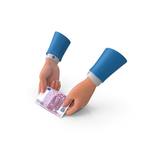 Single Euro 500 Money Note Give Hand Hold PNG & PSD Images