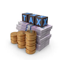 Tax Cubes 500 Euros Money Notes Lots Gold Coins PNG & PSD Images
