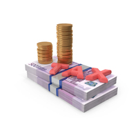 Tax Euro 500 Money Notes Pay Gold Coins PNG & PSD Images