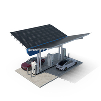 Huawei Stelato S9 And Xiaomi SU7 Cars At EVgo Charging Station PNG & PSD Images