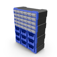 Industrial Tool Organizer With Small Bins PNG & PSD Images