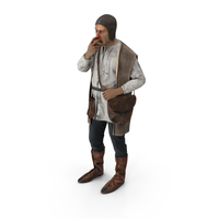 Medieval Peasant Eating Pose PNG & PSD Images