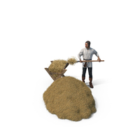 Medieval Simple Man Working PNG & PSD Images