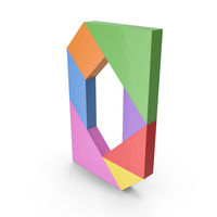 Tangram Letter O PNG & PSD Images
