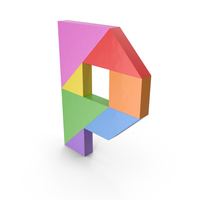 Tangram Letter P PNG & PSD Images