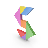 Tangram Letter S PNG & PSD Images