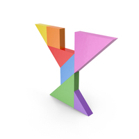 Tangram Letter Y PNG & PSD Images