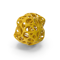 Blobs Organic Cage Skeleton (Yellow) PNG & PSD Images