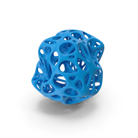 Blobs Organic Cage Skeleton (Blue) PNG & PSD Images