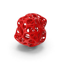 Blobs Organic Cage Skeleton (Red) PNG & PSD Images