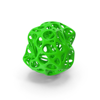 Blobs Organic Cage Skeleton (Green) PNG & PSD Images