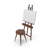 Easel And Stool PNG & PSD Images