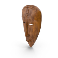 African Congo Mask Wood PNG & PSD Images