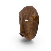 African Congo Mask Wood PNG & PSD Images