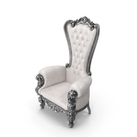 Throne Chair White Black PNG & PSD Images