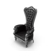 Throne Chair Black Black PNG & PSD Images
