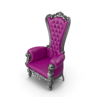 Throne Chair Rose Black PNG & PSD Images