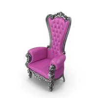 Throne Chair Rose Light Black PNG & PSD Images