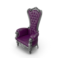 Throne Chair Violet Black PNG & PSD Images