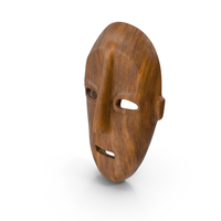 African Congo Mask Wood PNG & PSD Images