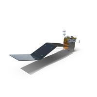 Satellite With Solar Panels And Antennas PNG & PSD Images