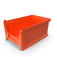 Stackable Plastic Storage Bin PNG & PSD Images