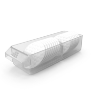 Transparent Storage Bin For Cotton Pads PNG & PSD Images
