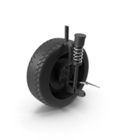 Vehicle Front Wheel With Suspension PNG & PSD Images